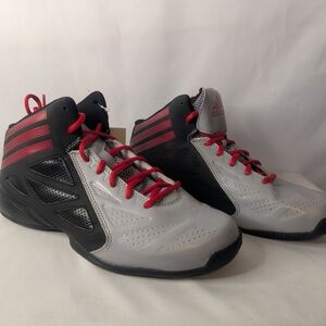 NIB Adidas NXT LVL SPD 2 K Kids Size 7 Red and Gray Basketball Shoes
